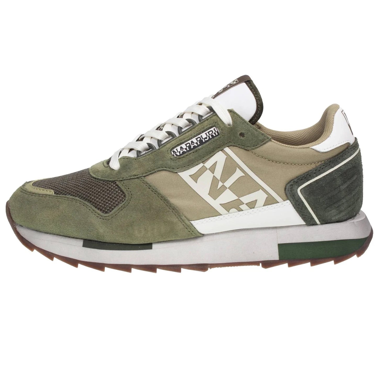 Napapijri Virtus 02 - Sneakers Basse In Suede Verde - Uomo Scarpe Sneakers