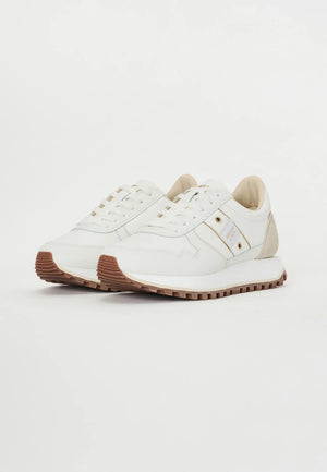 Blauer Millen Sneakers basse Donna, White/cream Pelle / nylon
