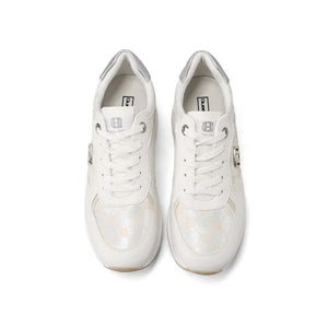 QUEEN HELENA Sneakers donna con zeppa e design urbano white X34-21