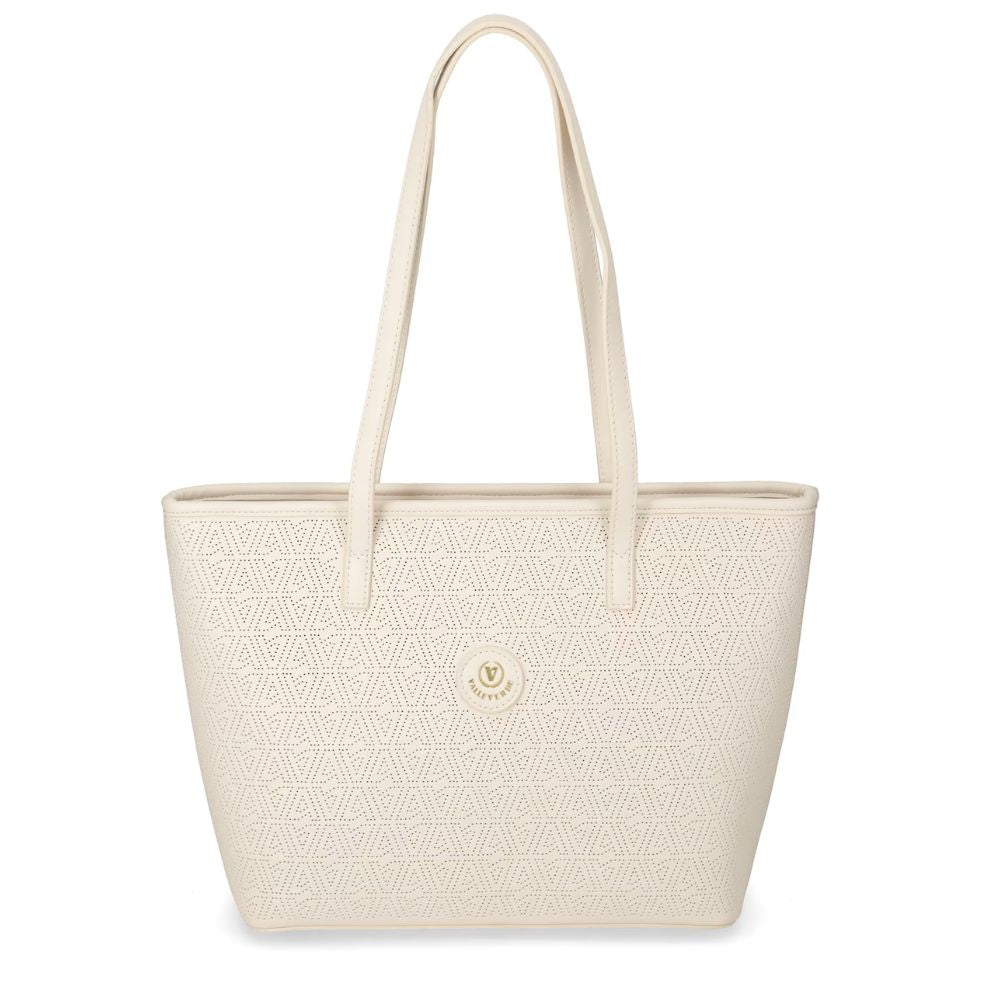 VALLEVERDE Borsa da Donna Beige con stampa logo all-over
