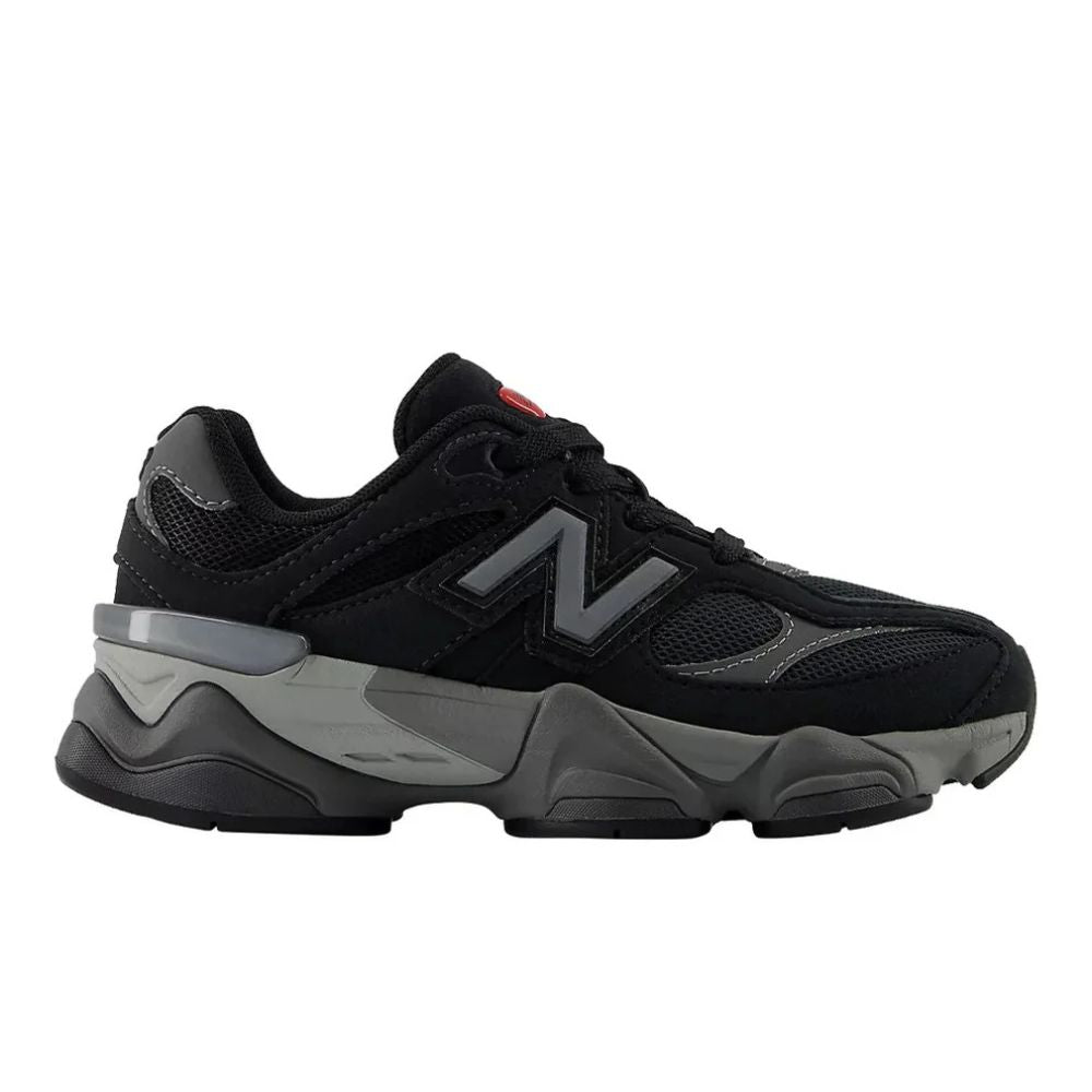 Sneakers New Balance 9060 Bambino Suede Nero Grigio