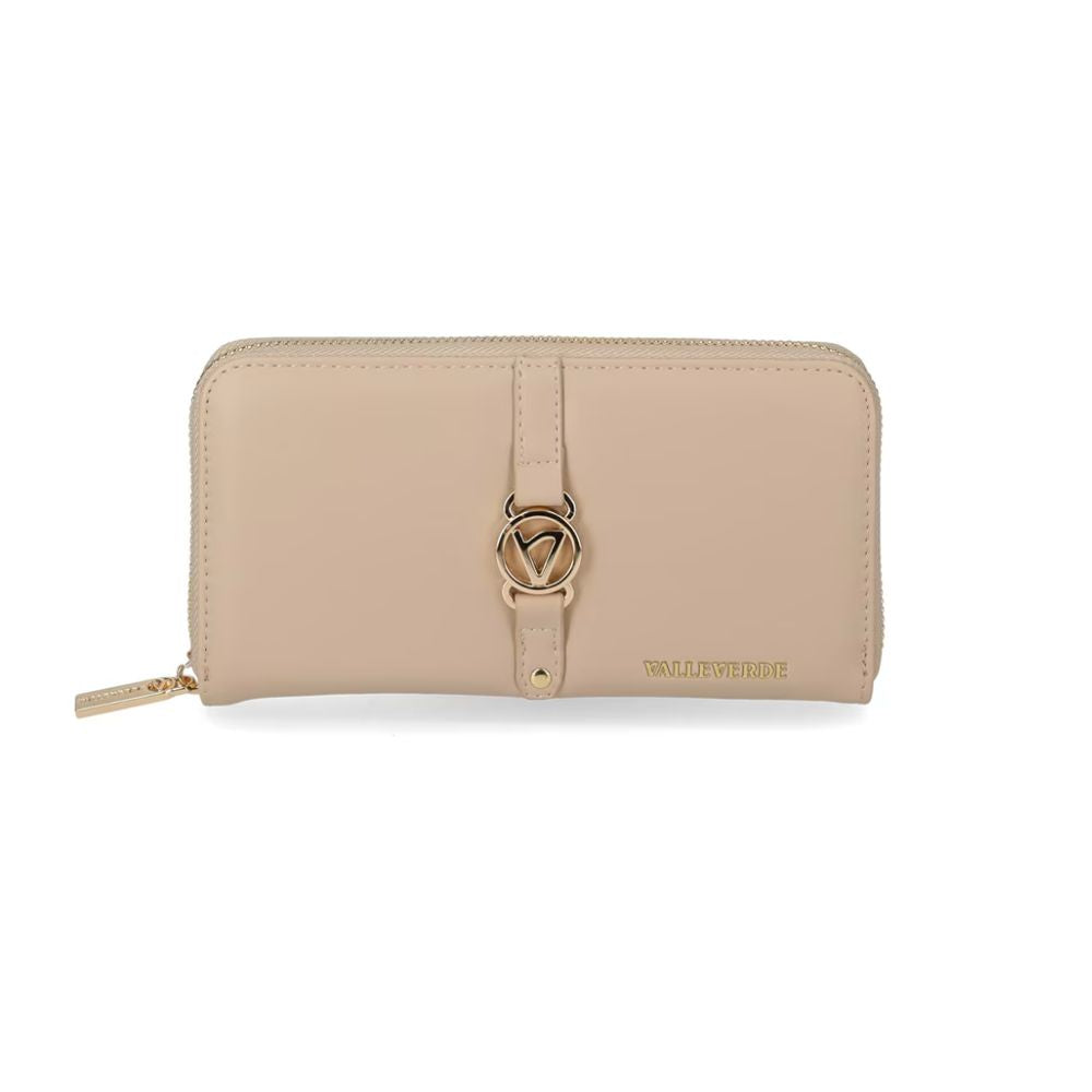 Portafoglio Donna Valleverde Ecru con Accessorio Decorativo