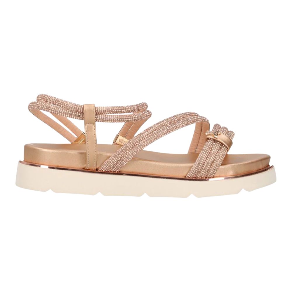 Sandalo Donna Patrizia Pepe Flymicro Strass Cipria