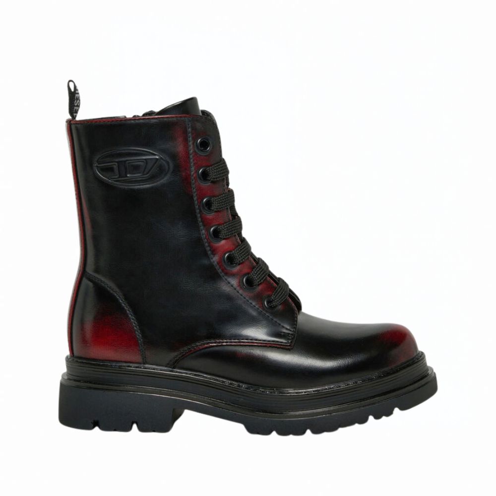 DIESEL D-Anfistr - Stivali DONNA combat effetto bicolore