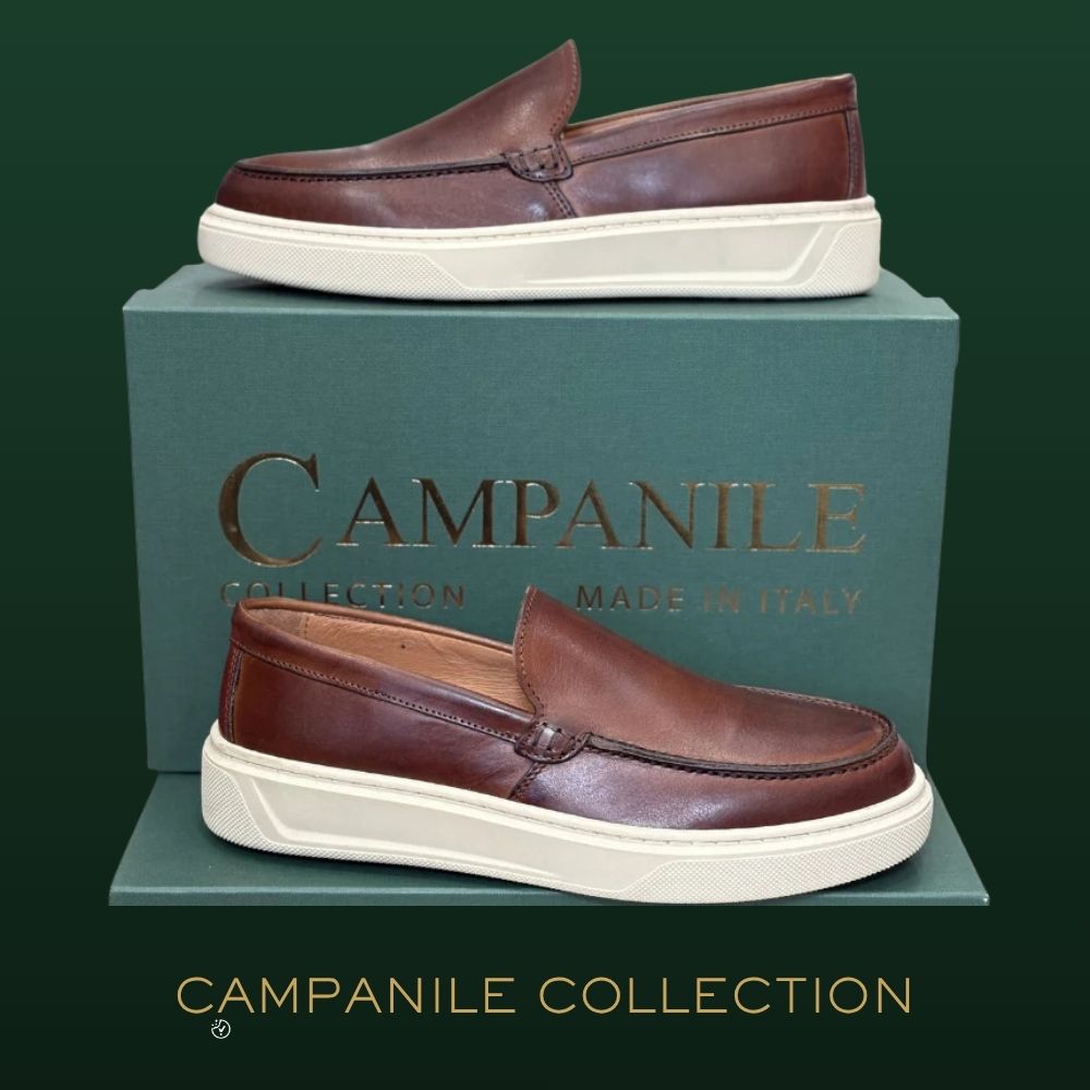 Campanile Collection Mocassino Uomo in pelle Col.Marrone