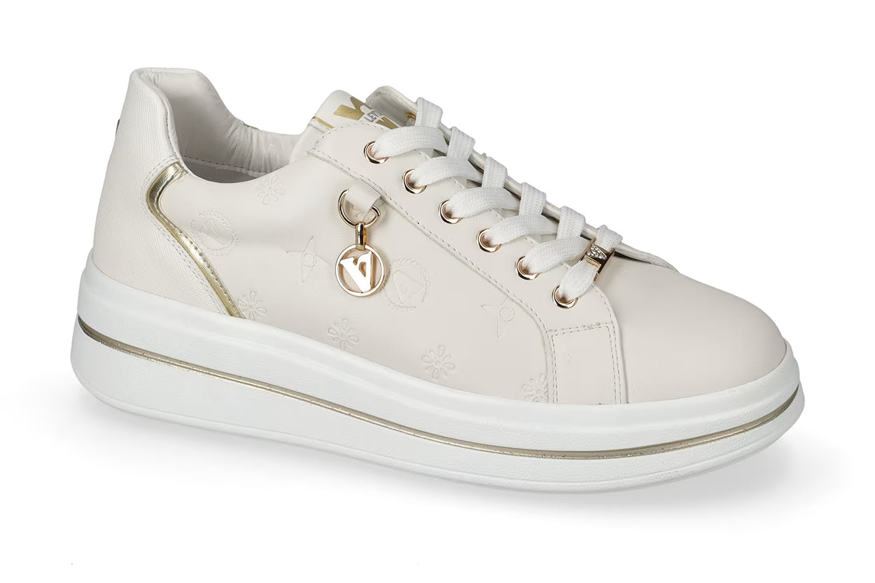VALLEVERDE Sneaker donna Bianco con tomaio logato.