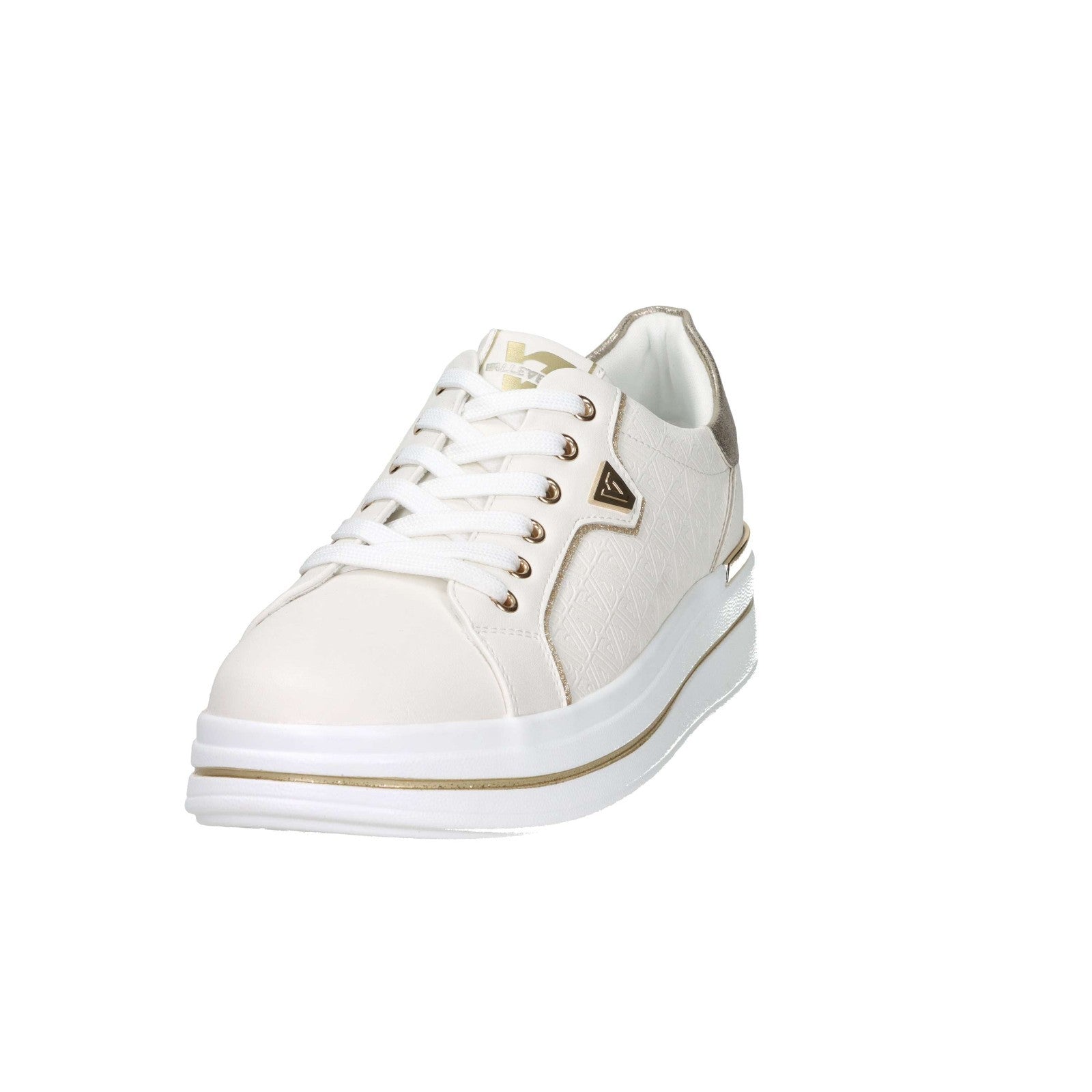 VALLEVERDE SNEAKERS BASSA 35482L BIANCO/ORO