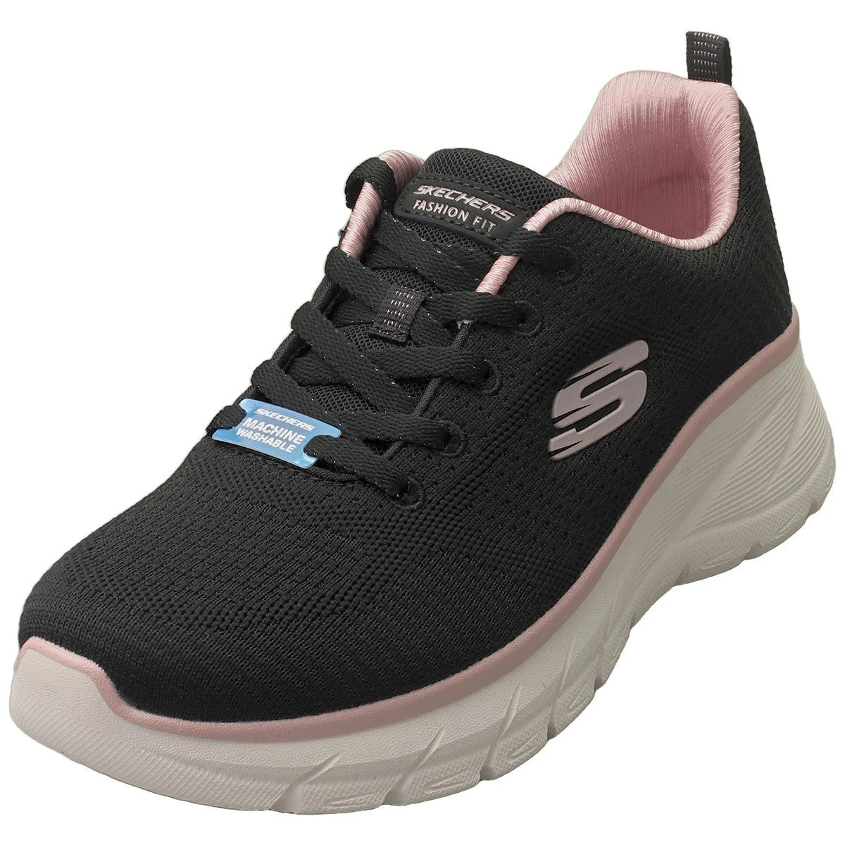 Scarpe da ginnastica Skechers Fashion Fit 2.0 donna alla moda in nero oro rosa