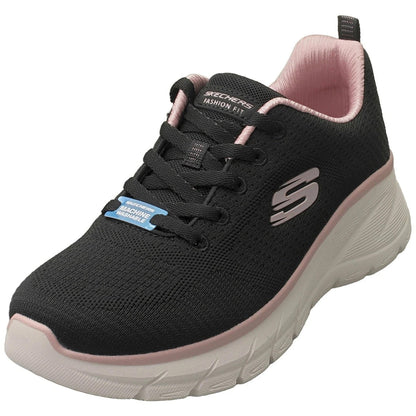 Scarpe da ginnastica Skechers Fashion Fit 2.0 donna alla moda in nero oro rosa