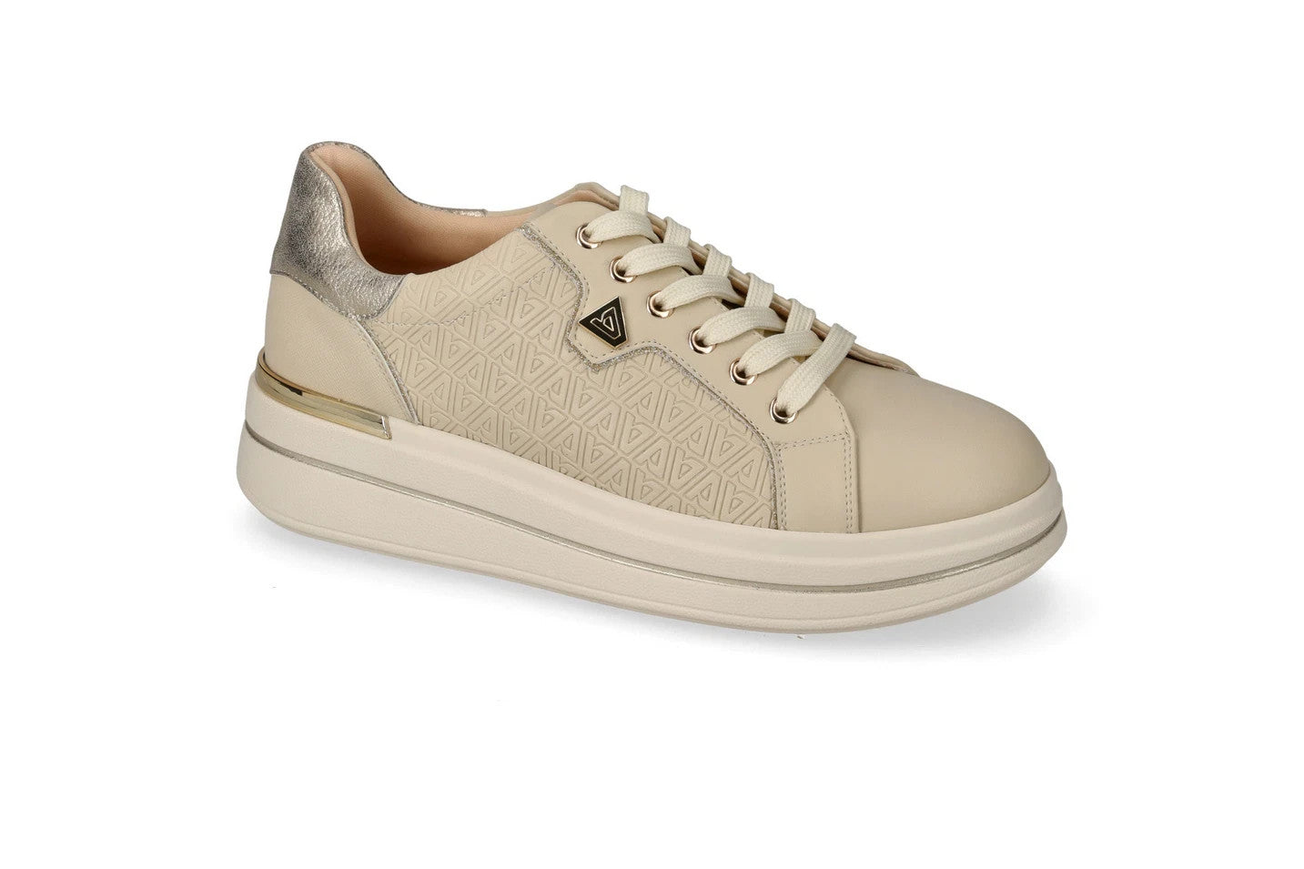 SCARPE SNEAKERS ZEPPA DONNA VALLEVERDE 35482L ECO PELLE BEIGE ORIGINALE AI 2026