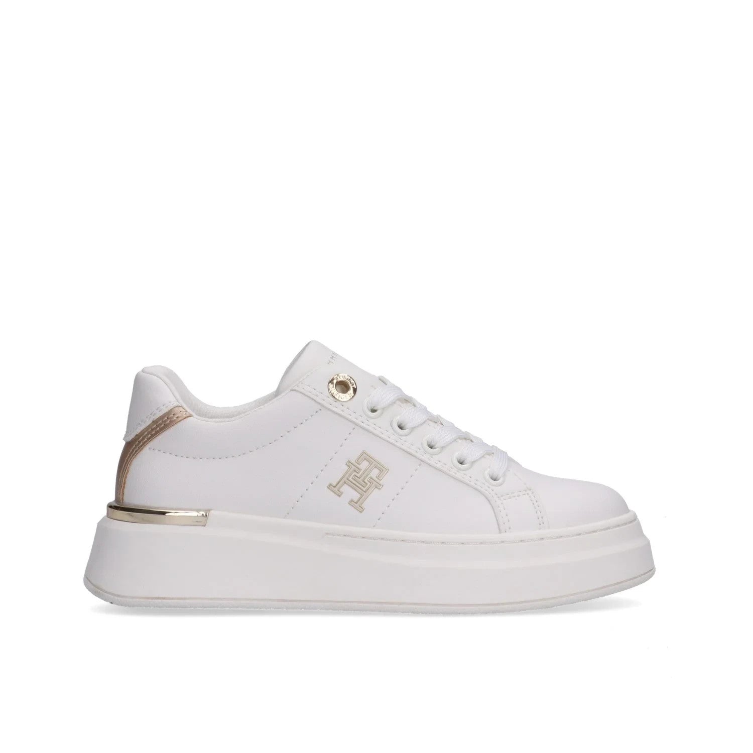 Tommy Hilfiger Sneakers da ragazza Monogram con dettagli dorati