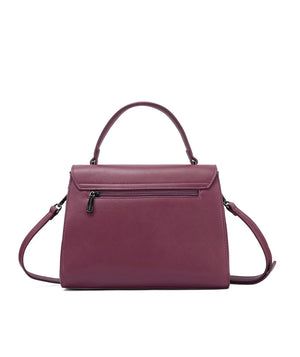 Queen Helena Borsa da Donna con manico e chiusura a scatto Art.M1062 Col.Bordeau