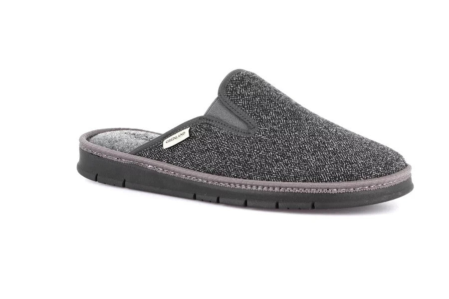 GRUNLAND Pantofole morbide da uomo | EONE/ CI1567 / GRIGIO