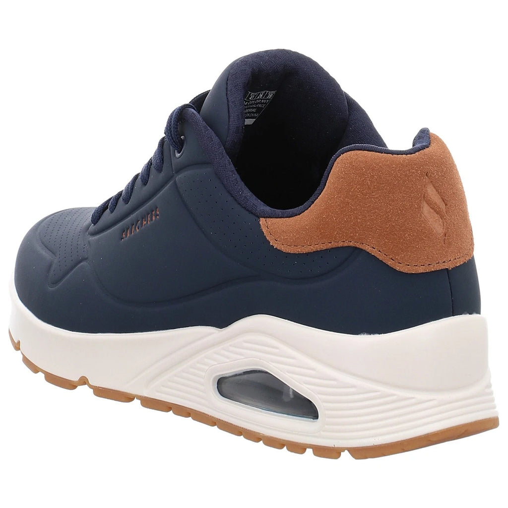 Skechers Uno Suited On Air Blu Scarpe Shoes Uomo Sportive Sneakers 183004 NVY