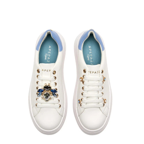 Apepazza scarpe da Donna in pelle bianca S5LIFTY09/LEA