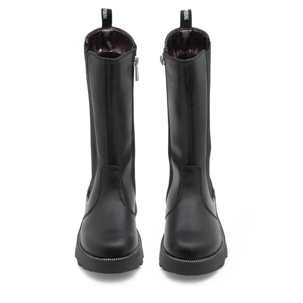 Cult Stivale da Donna in pelle Art.T-229 Col.Nero