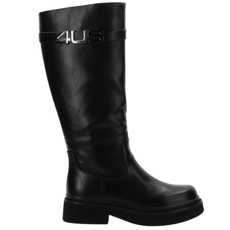 4US by Paciotti Stivale da Donna in pelle con chiusura zip laterale Art.4US009 C