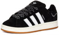Adidas Campus Gomma Suola Camoscio Donna Sneakers In Nero Bianco