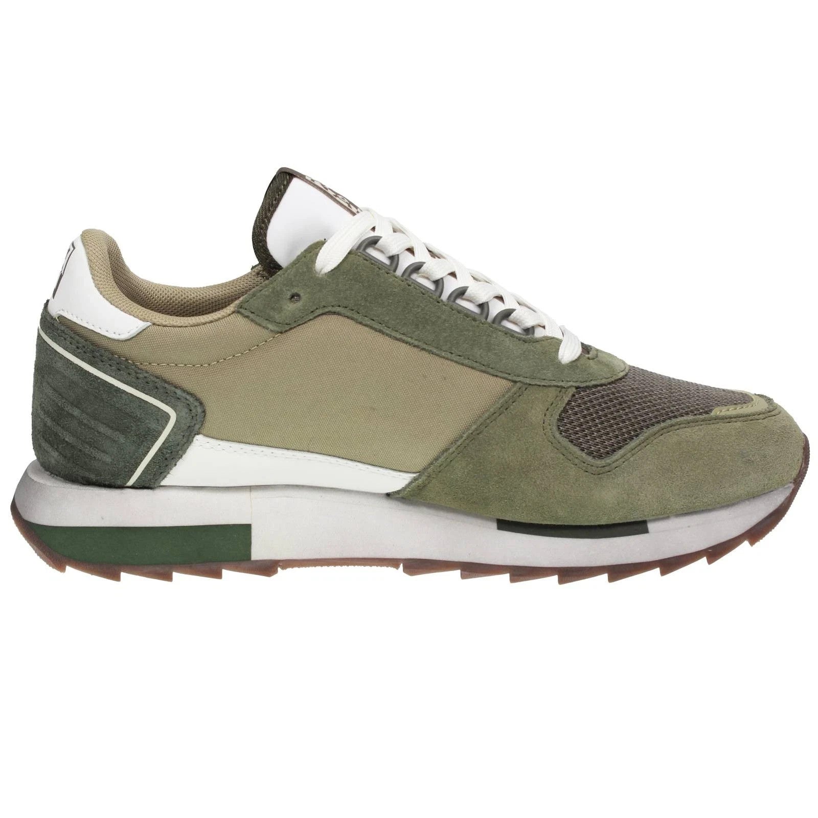 Napapijri Virtus 02 - Sneakers Basse In Suede Verde - Uomo Scarpe Sneakers