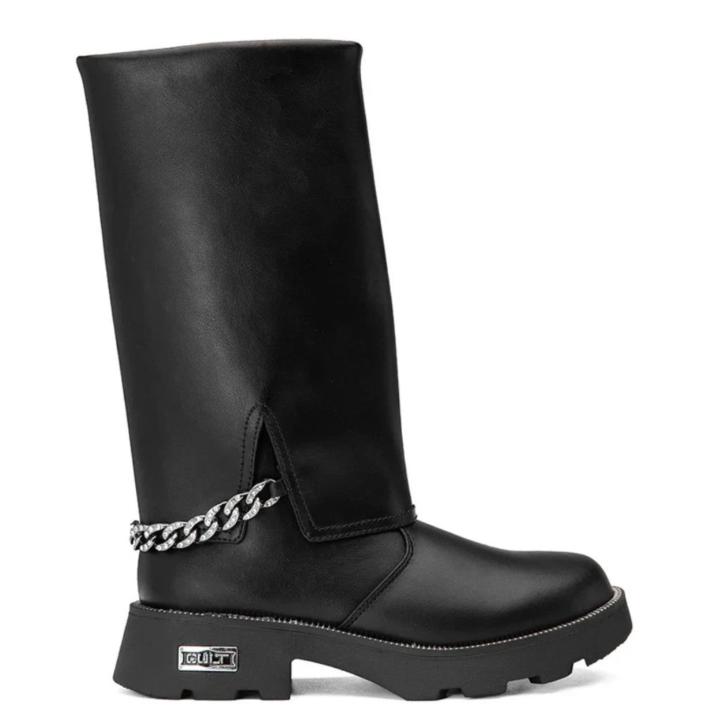 Cult Stivaletti da Donna in pelle nero Art.T-369