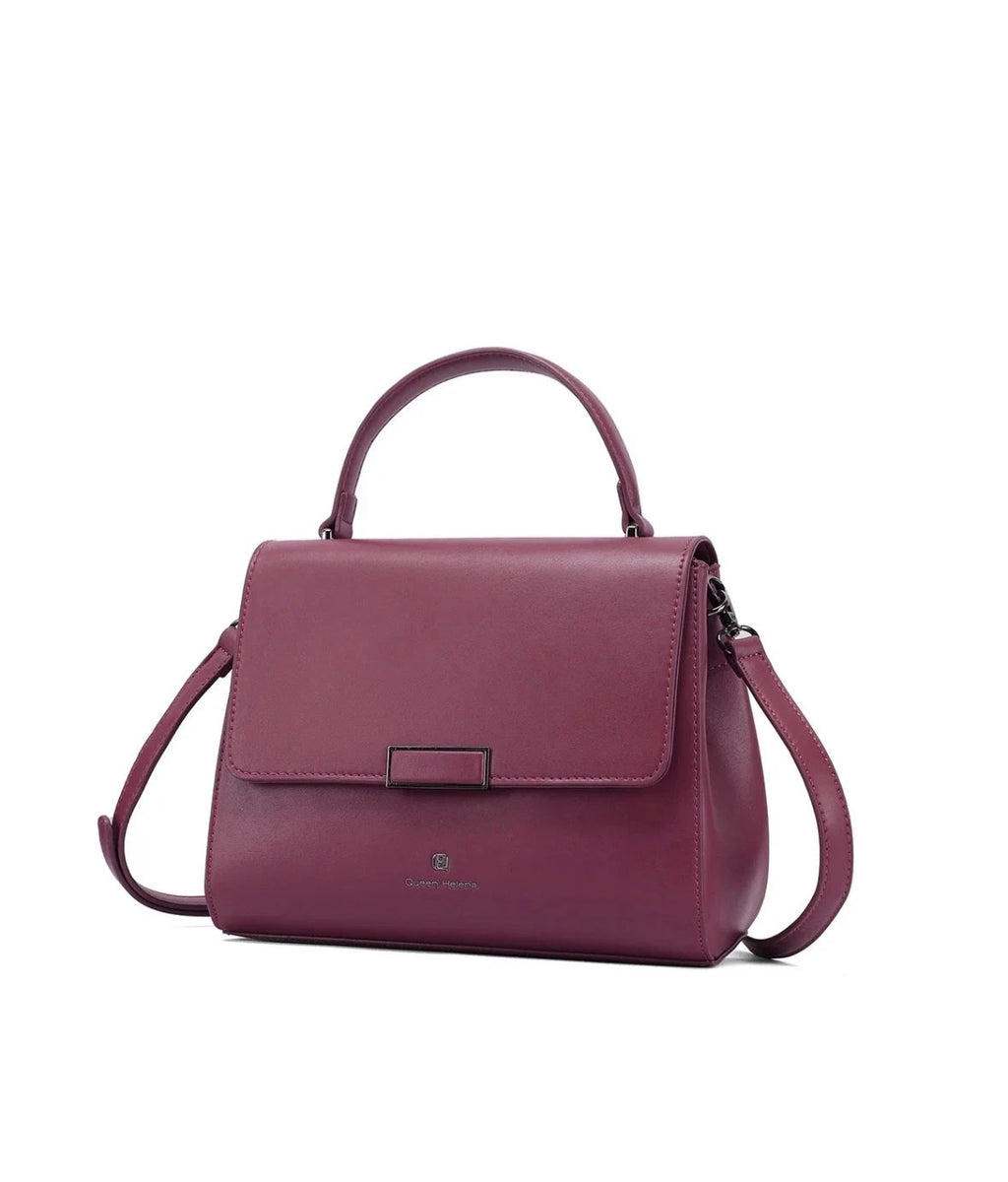 Queen Helena Borsa da Donna con manico e chiusura a scatto Art.M1062 Col.Bordeau