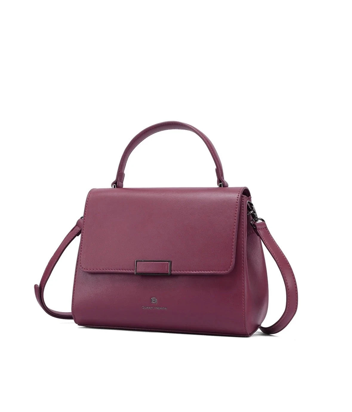Queen Helena Borsa da Donna con manico e chiusura a scatto Art.M1062 Col.Bordeau