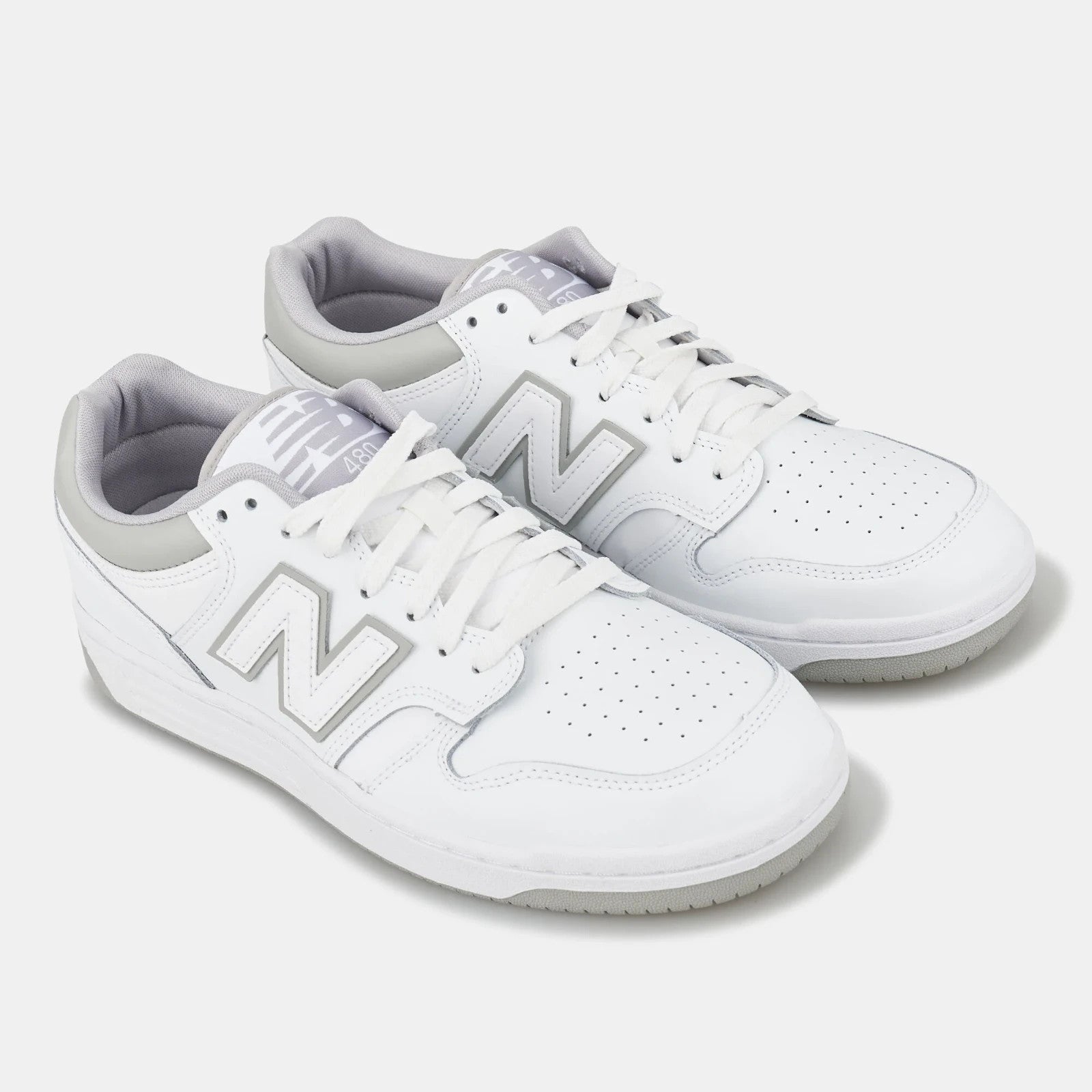 NEW BALANCE BB480 Sneakers, White/Grey