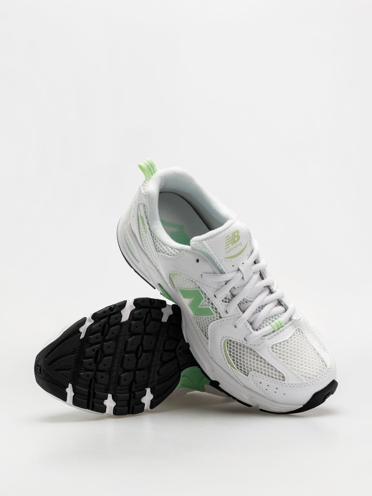 SCARPA DONNA NEW BALANCE GR 530 SM BIANCA VERDE