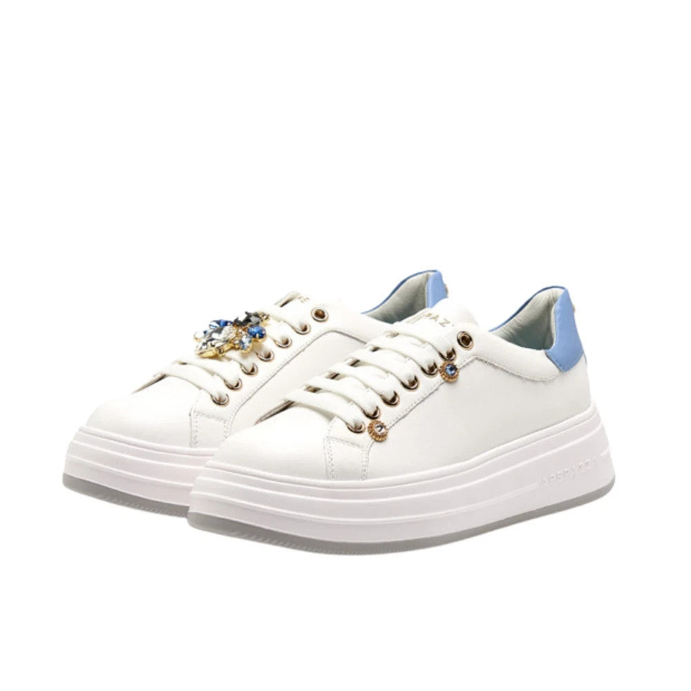 Apepazza scarpe da Donna in pelle bianca S5LIFTY09/LEA