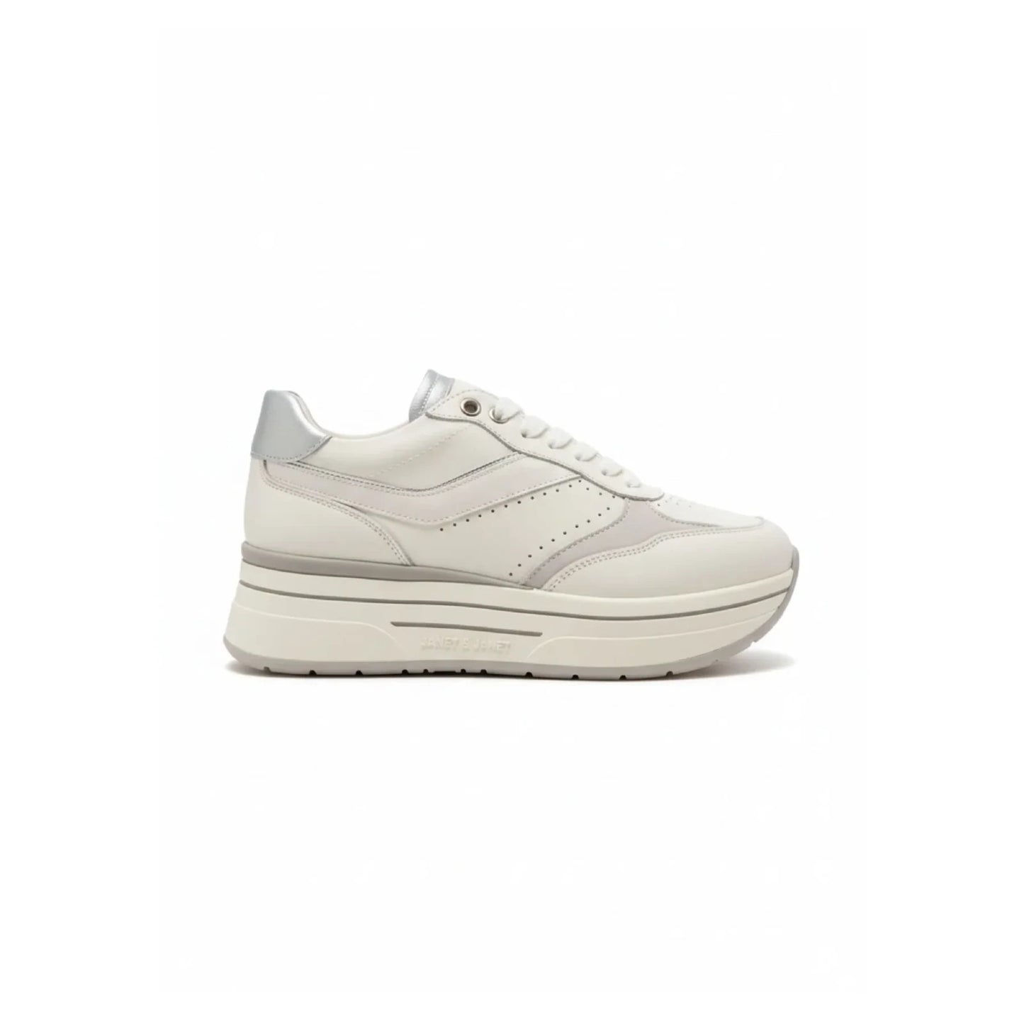 JANET & JANET SNEAKERS DONNA J-590 P/E 2026 white/silver