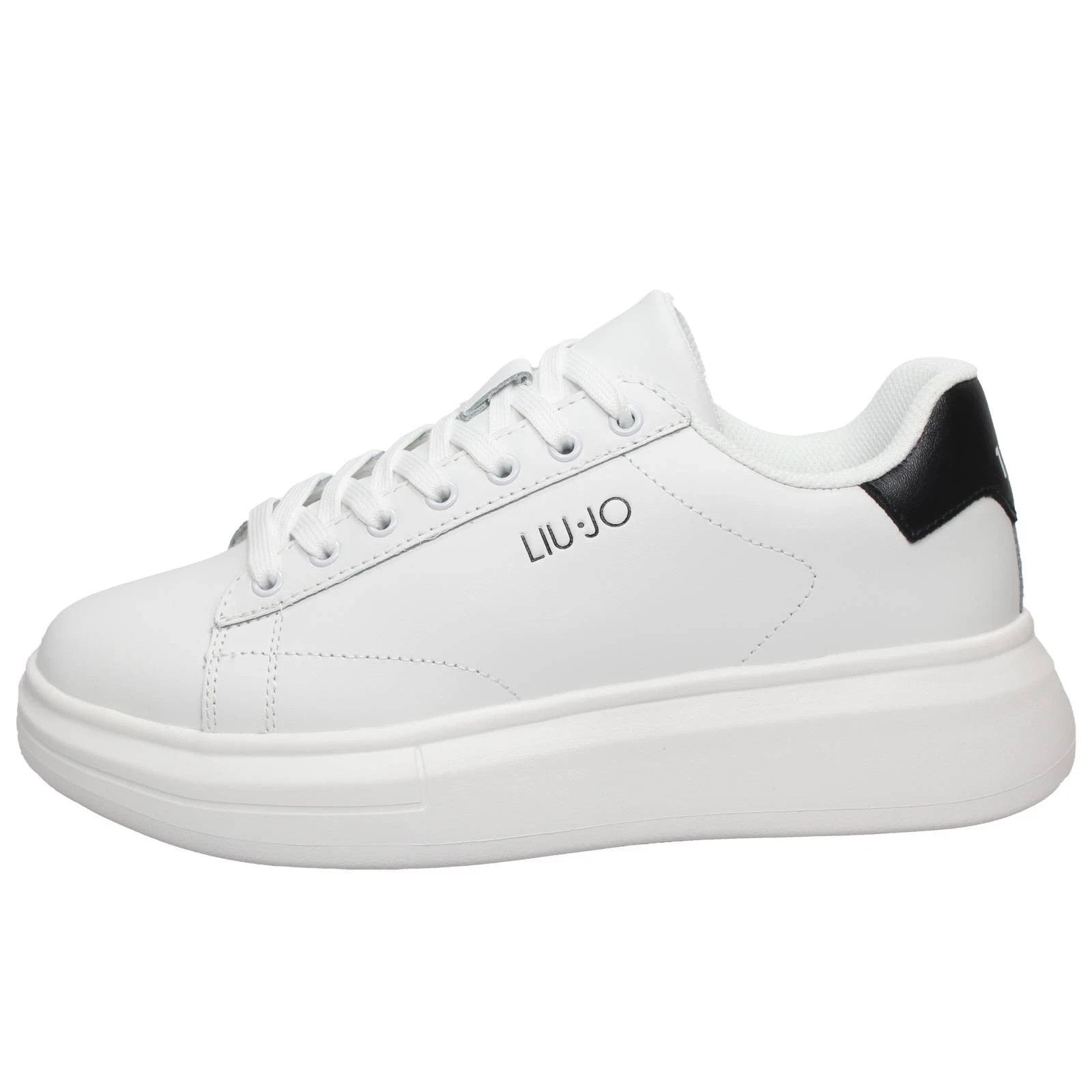 Liu Jo Cv Big 01 - Sneakers Platform In Pelle Bianco - Uomo Scarpe Sneakers