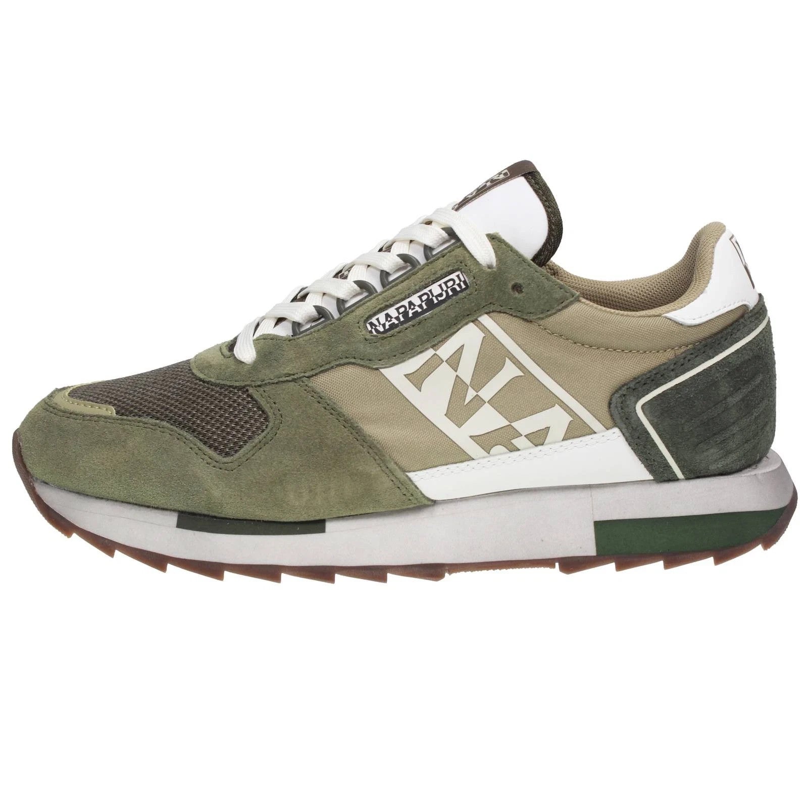 Napapijri Virtus 02 - Sneakers Basse In Suede Verde - Uomo Scarpe Sneakers