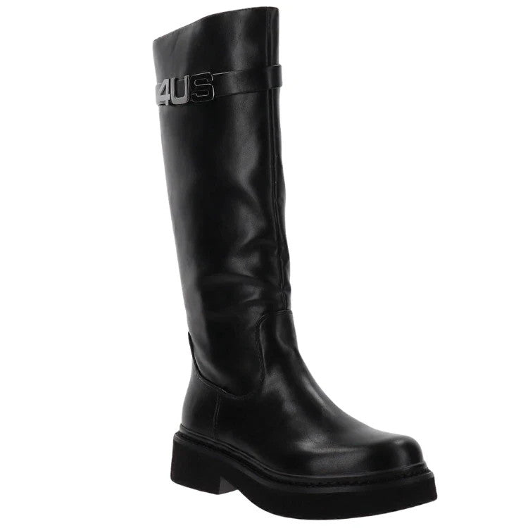 4US by Paciotti Stivale da Donna in pelle con chiusura zip laterale Art.4US009 C