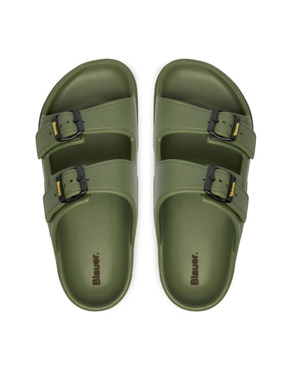 Blauer Scarpe Ciabatte Uomo S6HOLLEY02/EVA MILITARY GREEN