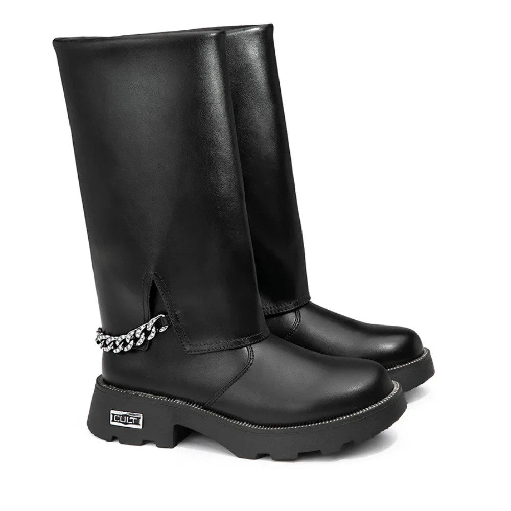 Cult Stivaletti da Donna in pelle nero Art.T-369