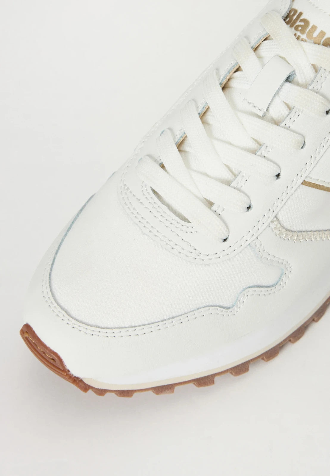 Blauer Millen Sneakers basse Donna, White/cream Pelle / nylon