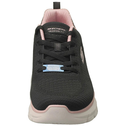 Scarpe da ginnastica Skechers Fashion Fit 2.0 donna alla moda in nero oro rosa