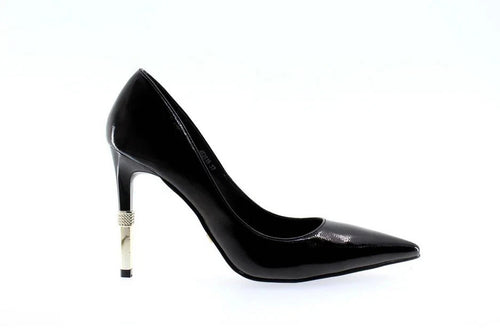 4US Decollete' Donna In Ecopelle Con Tacco By Cesare Paciotti - NER (Nero Patent