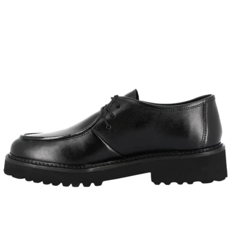 GRÜNLAND Scarpe da Donna Mocassino stringato in pelle Art.REBE SC6112-N1 Col.Ner