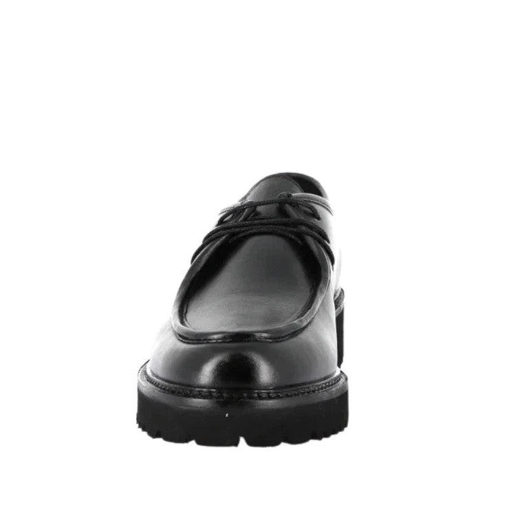 GRÜNLAND Scarpe da Donna Mocassino stringato in pelle Art.REBE SC6112-N1 Col.Ner