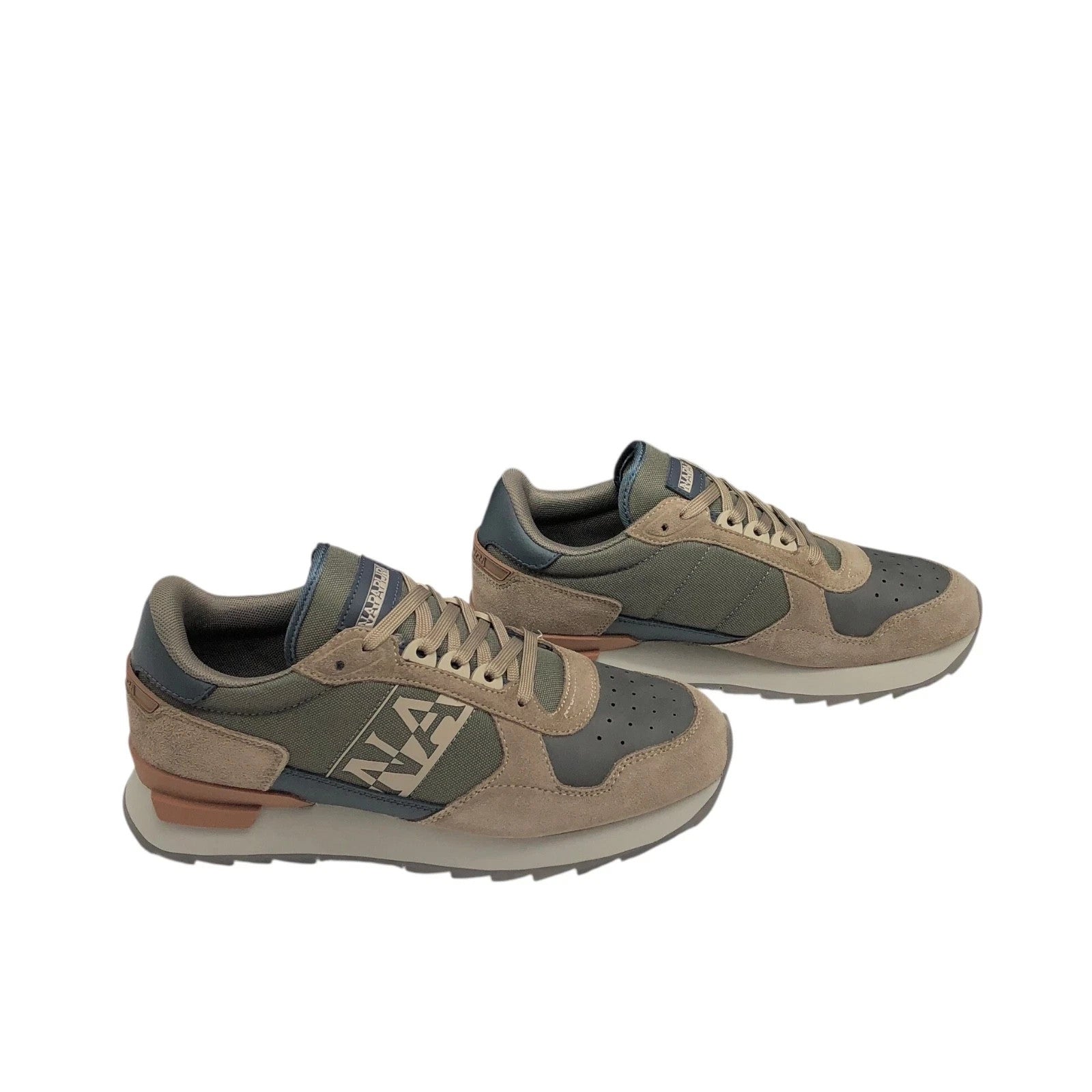 NAPAPIJRI COD.NPOA88XIMZ11 SCARPE CASUAL UOMO IN PELLE COL.GREY BROWN