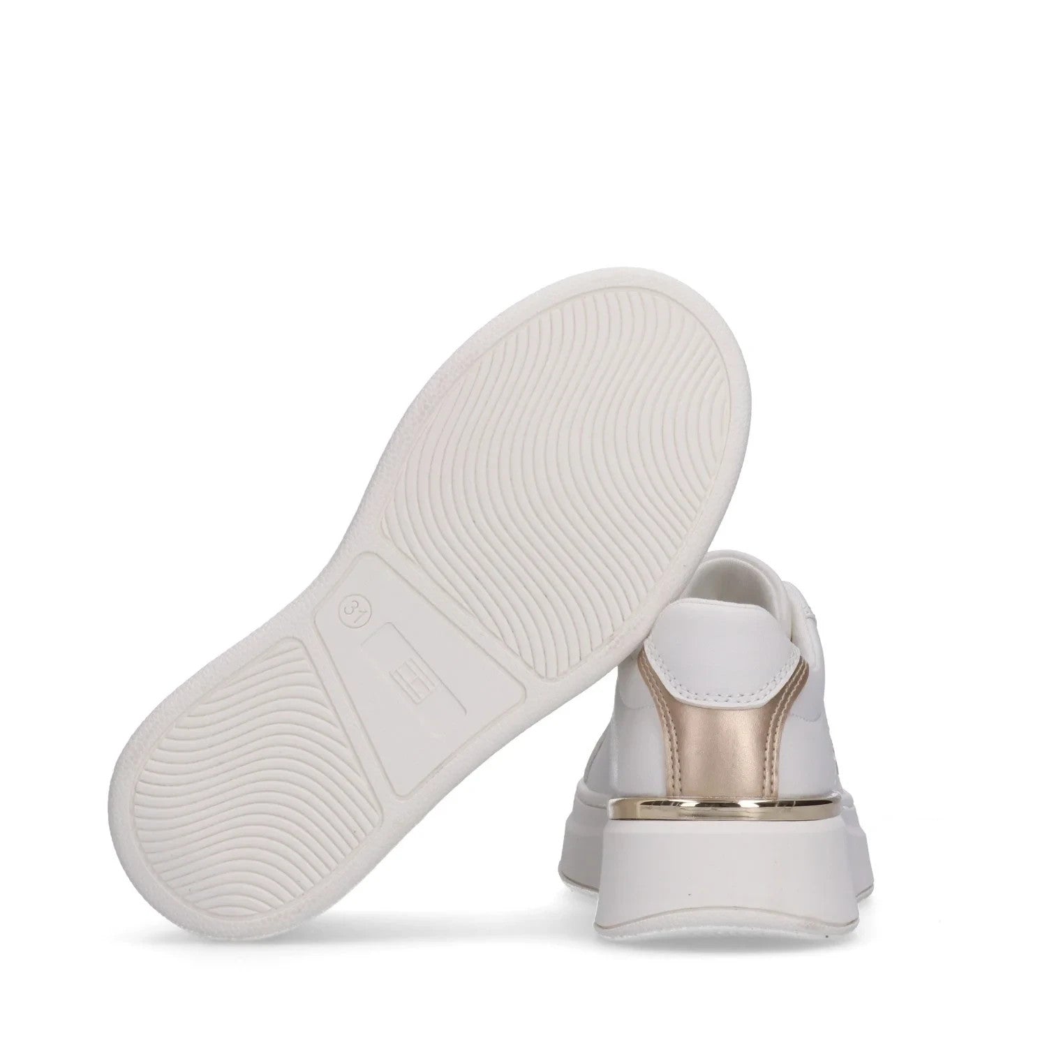 Tommy Hilfiger Sneakers da ragazza Monogram con dettagli dorati