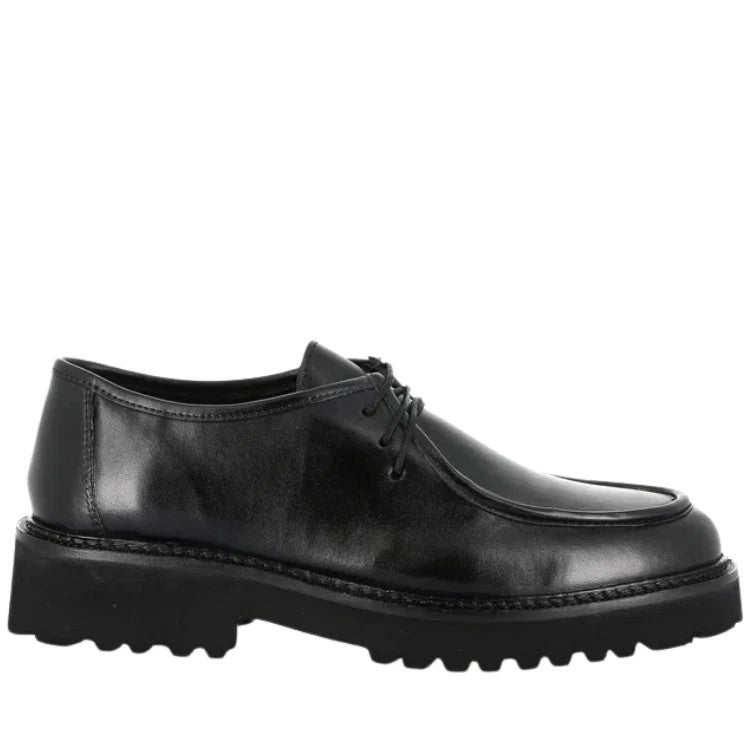 GRÜNLAND Scarpe da Donna Mocassino stringato in pelle Art.REBE SC6112-N1 Col.Ner