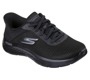 Skechers Slip-ins Go Walk Flex da Donna Scarpe Nere Memory Foam Senza Lacci New