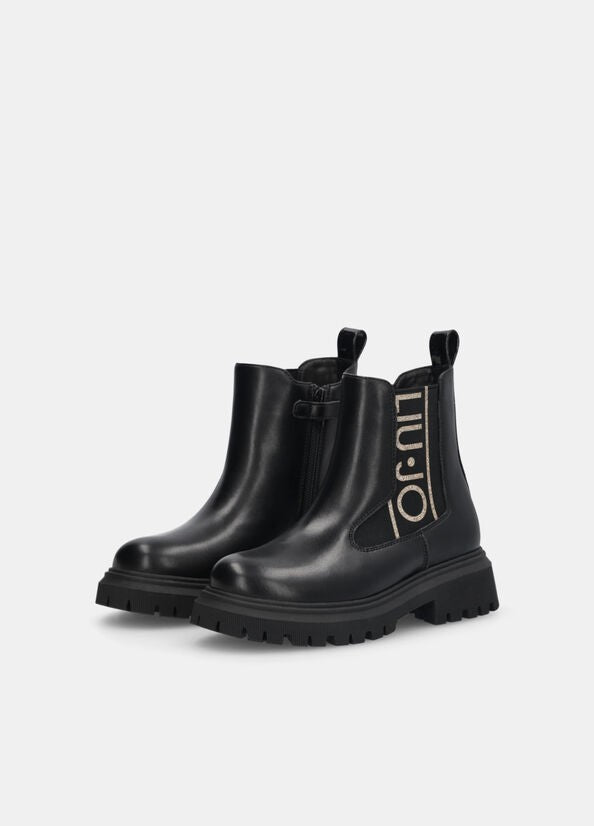 Stivaletti Liu Jo con maxi logo glitterato LIUJO