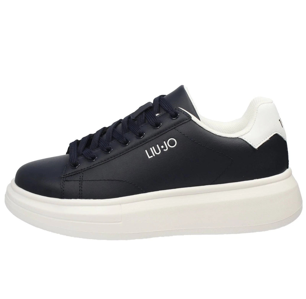 Liu Jo Cv Big 01 - Sneakers In Pelle Blu - Uomo Scarpe Sneakers Casual