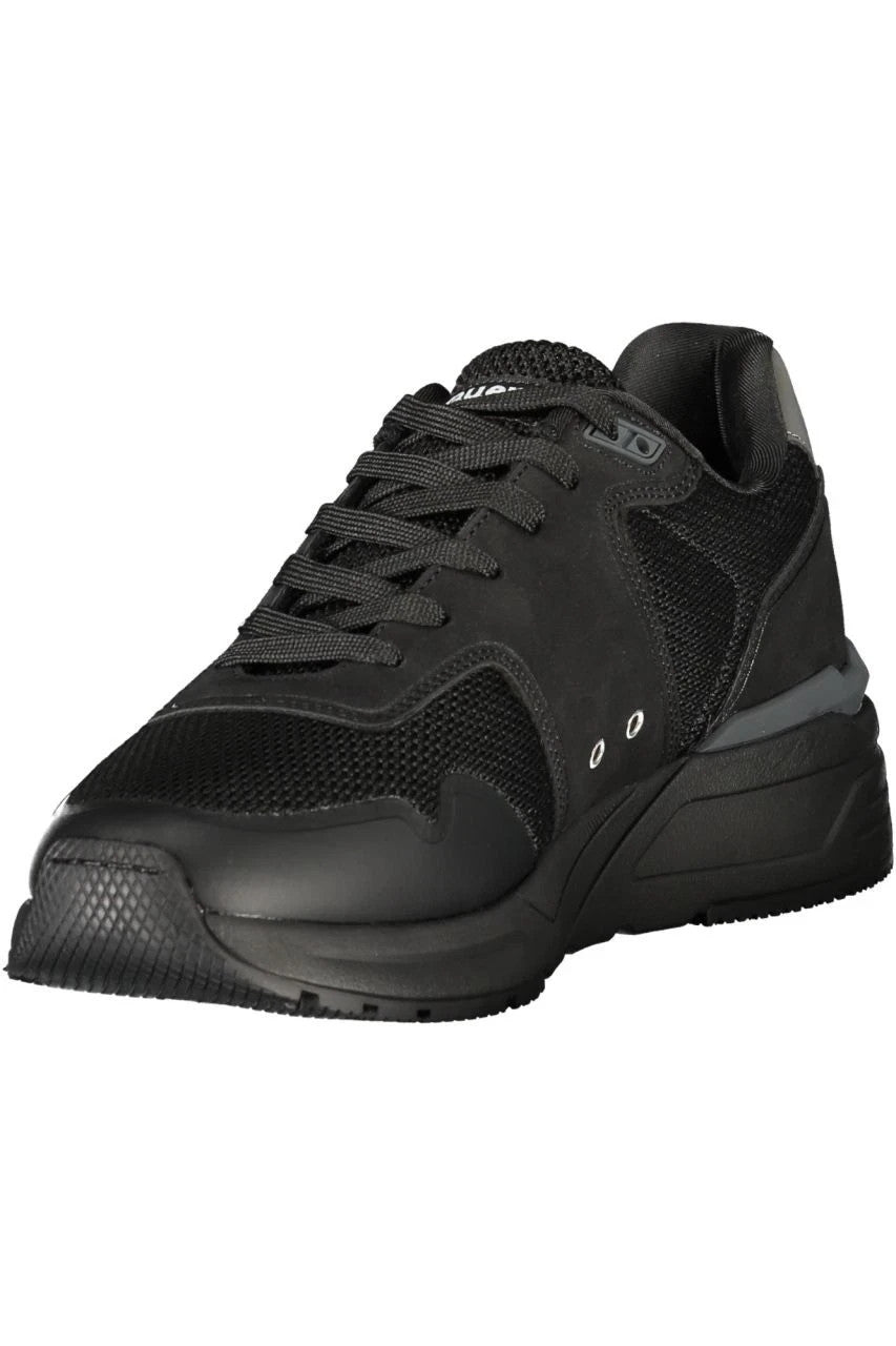 Blauer USA S5Ray05 Black Sneakers Sportive per Uomo in nabuk e tessuto nero