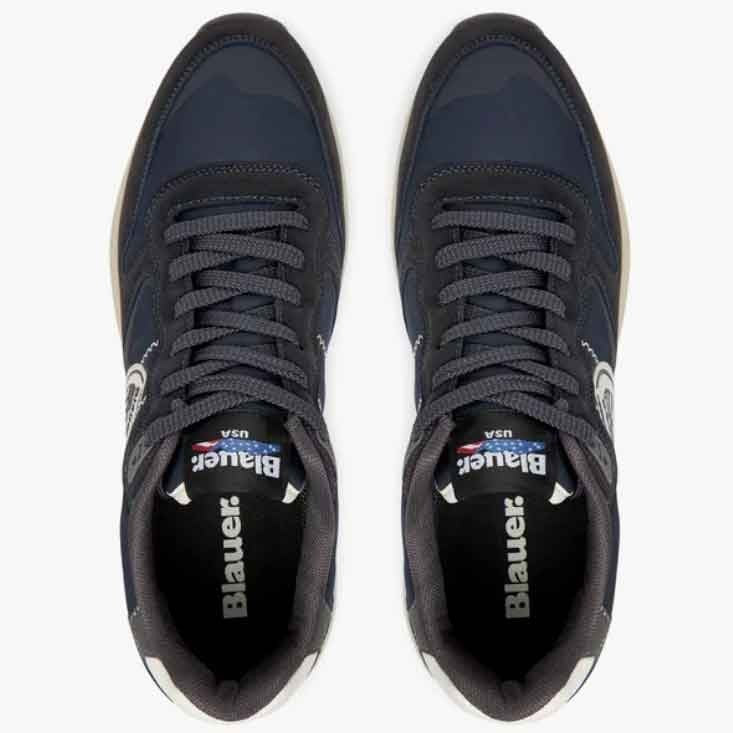 BLAUER Sneakers uomo in pelle e tessuto Ray01 F5RAY01/NYN