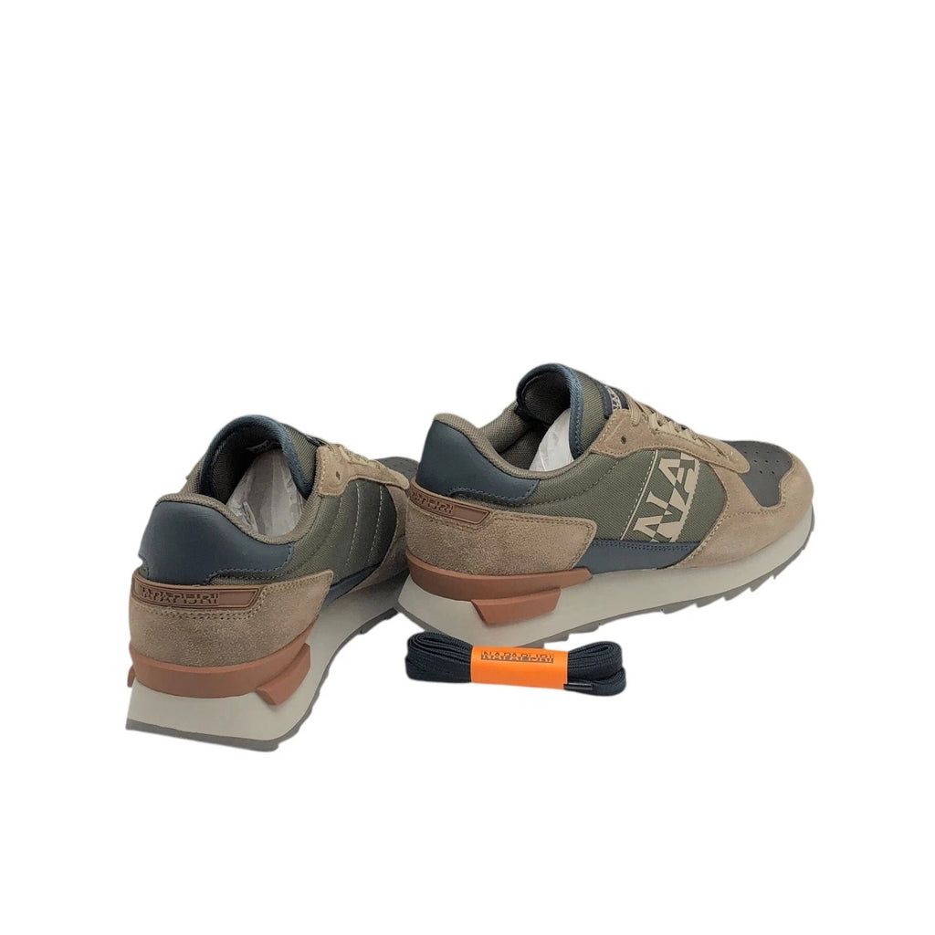 NAPAPIJRI COD.NPOA88XIMZ11 SCARPE CASUAL UOMO IN PELLE COL.GREY BROWN