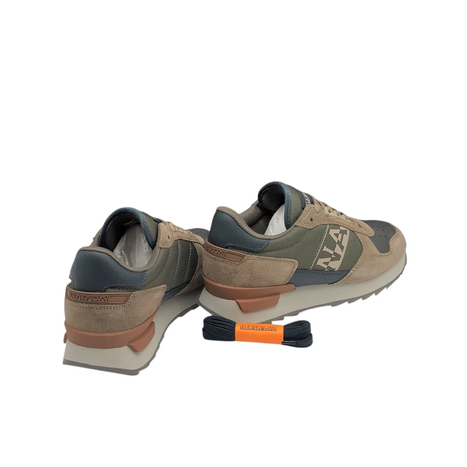 NAPAPIJRI COD.NPOA88XIMZ11 SCARPE CASUAL UOMO IN PELLE COL.GREY BROWN